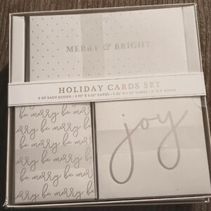 Merry & Bright  Holiday Cards Set with Tags  New